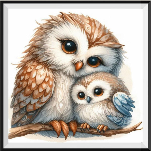 Owl 5d Diy Diamond Painting Kits UK Handwork Hobby FL6960