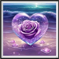 Rose Heart 5d Diy Diamond Painting Kits UK Handwork Hobby FL6103