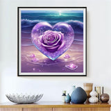 Rose Heart 5d Diy Diamond Painting Kits UK Handwork Hobby FL6103