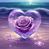 Rose Heart 5d Diy Diamond Painting Kits UK Handwork Hobby FL6103