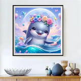 Dolphin 5d Diy Diamond Painting Kits UK Handwork Hobby FL8808