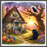 Village House 5d Diy Diamond Painting Kits UK Handwork Hobby FL6361