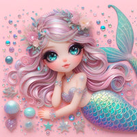 Mermaid 5d Diy Diamond Painting Kits UK Handwork Hobby FL7630