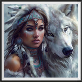 Animal And Human Wolf 5d Diy Diamond Painting Kits UK Handwork Hobby FL8980