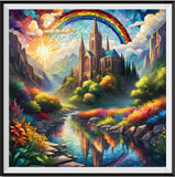 Castle 5d Diy Diamond Painting Kits UK Handwork Hobby FL7373