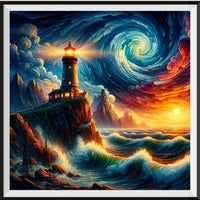 Lighthouse 5d Diy Diamond Painting Kits UK Handwork Hobby FL3427