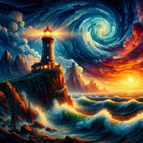 Lighthouse 5d Diy Diamond Painting Kits UK Handwork Hobby FL3427