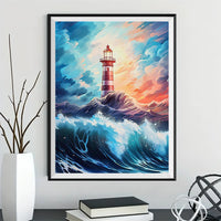 Lighthouse 5d Diy Diamond Painting Kits UK Handwork Hobby FL3683