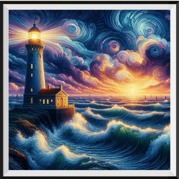 Lighthouse 5d Diy Diamond Painting Kits UK Handwork Hobby FL3428