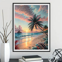 Beach 5d Diy Diamond Painting Kits UK Handwork Hobby FL2200