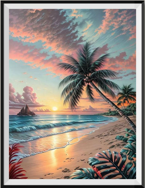 Beach 5d Diy Diamond Painting Kits UK Handwork Hobby FL2200