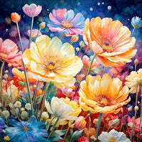 Flower 5d Diy Diamond Painting Kits UK Handwork Hobby FL2012