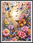 Butterfly Flower 5d Diy Diamond Painting Kits UK Handwork Hobby FL2230