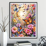 Butterfly Flower 5d Diy Diamond Painting Kits UK Handwork Hobby FL2230