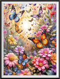 Butterfly Flower 5d Diy Diamond Painting Kits UK Handwork Hobby FL2230