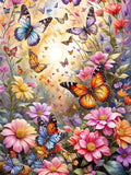 Butterfly Flower 5d Diy Diamond Painting Kits UK Handwork Hobby FL2230