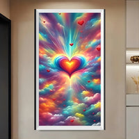 Heart 5d Diy Diamond Painting Kits UK Handwork Hobby FL6119