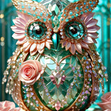 Owl 5d Diy Diamond Painting Kits UK Handwork Hobby FL4062