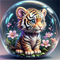 Tiger 5d Diy Diamond Painting Kits UK Handwork Hobby FL4207