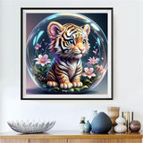 Tiger 5d Diy Diamond Painting Kits UK Handwork Hobby FL4207