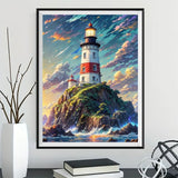 Lighthouse 5d Diy Diamond Painting Kits UK Handwork Hobby FL2192