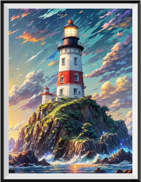 Lighthouse 5d Diy Diamond Painting Kits UK Handwork Hobby FL2192