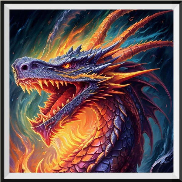 Dragon 5d Diy Diamond Painting Kits UK Handwork Hobby FL3214