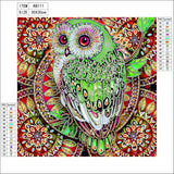 30*30cm Special Shape Owl 5d Diy Diamond Painting Kits UK HD5001