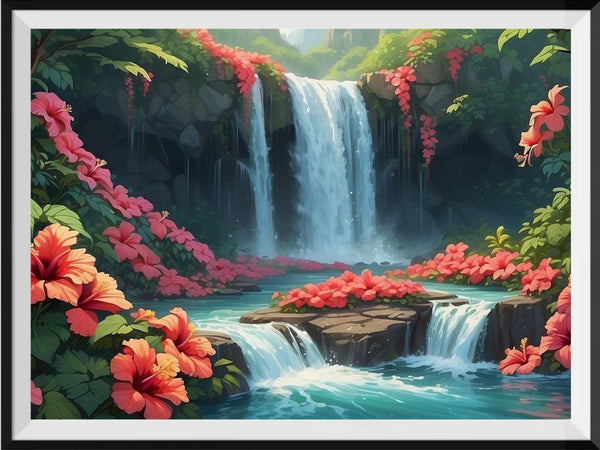 Waterfall 5d Diy Diamond Painting Kits UK Handwork Hobby FL6212