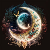 Moon 5d Diy Diamond Painting Kits UK Handwork Hobby FL6321