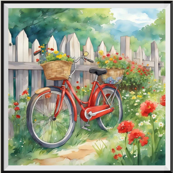 Bicycle 5d Diy Diamond Painting Kits UK Handwork Hobby FL6494