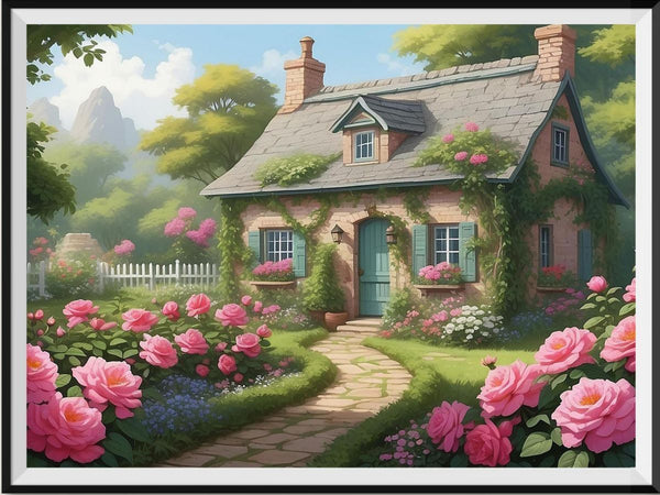 Village 5d Diy Diamond Painting Kits UK Handwork Hobby FL5215