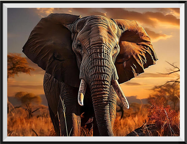 Elephant 5d Diy Diamond Painting Kits UK Handwork Hobby FL8157