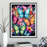 Butterfly 5d Diy Diamond Painting Kits UK Handwork Hobby FL5061