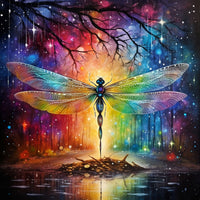 Dragongfly 5d Diy Diamond Painting Kits UK Handwork Hobby FL5135