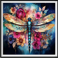 Dragongfly 5d Diy Diamond Painting Kits UK Handwork Hobby FL5137
