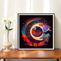 Moon 5d Diy Diamond Painting Kits UK Handwork Hobby FL6342