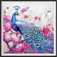 Peacock 5d Diy Diamond Painting Kits UK Handwork Hobby FL8623