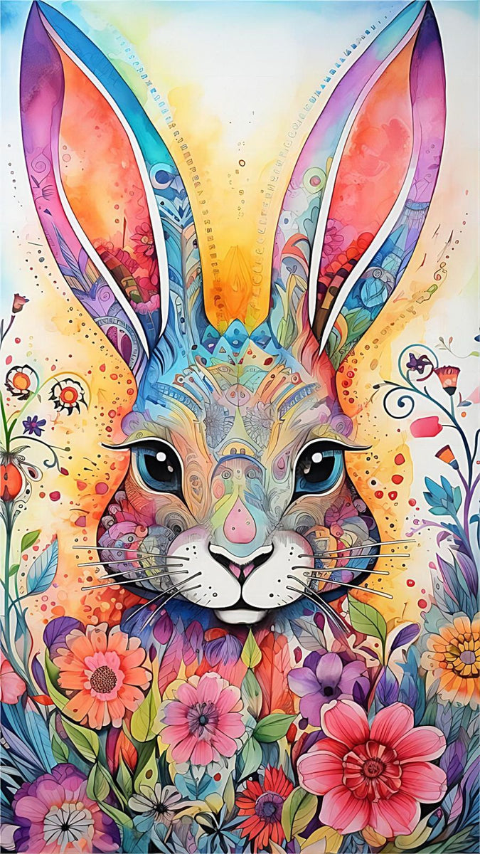 Rabbit 5d Diy Diamond Painting Kits UK Handwork Hobby FL5482 ...