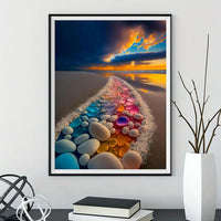 Beach 5d Diy Diamond Painting Kits UK Handwork Hobby FL6552