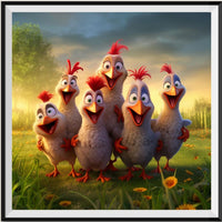 Chickens 5d Diy Diamond Painting Kits UK Handwork Hobby FL4052