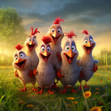 Chickens 5d Diy Diamond Painting Kits UK Handwork Hobby FL4052
