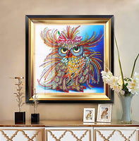Special Shape Owl 5d Diy Diamond Painting Kits UK HD90018