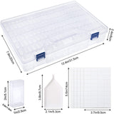 64 Grids 5D Diamond Painting Box Storage Containers Diamond With 200pcs Label Stickers DT9001
