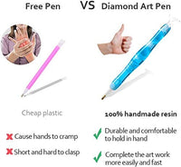 Handmade Resin Diamond Painting Pen With Glue Clay Various Tips DT9010