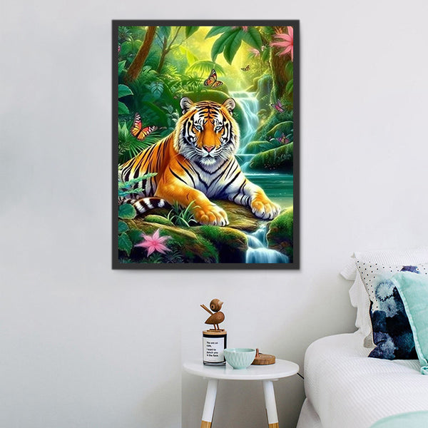 Tiger 5d Diy Diamond Painting Kits UK Handwork Hobby MJ1241