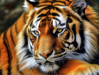 Tiger 5d Diy Diamond Painting Kits UK Handwork Hobby MJ1286