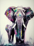 Elephant 5d Diy Diamond Painting Kits UK Handwork Hobby MJ1323