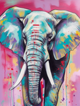 Elephant 5d Diy Diamond Painting Kits UK Handwork Hobby MJ1346