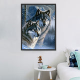 Wolf 5d Diy Diamond Painting Kits UK Handwork Hobby MJ1432